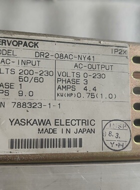 询-安川伺服器DR208ACNY41