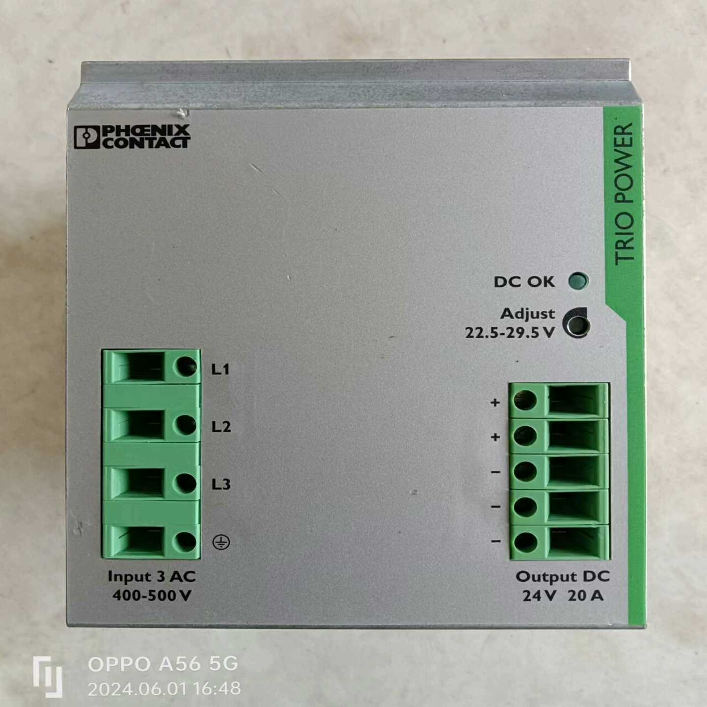 议价菲尼克斯开关电源：TRO-PS/3AC/B24DC/20、T现货/维修