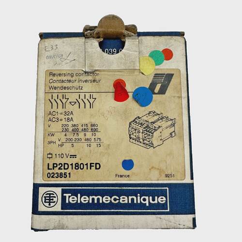 TELEMECANIQUE LP2D1801FD Rckwrtsfahren Schtz Neu Old Stock