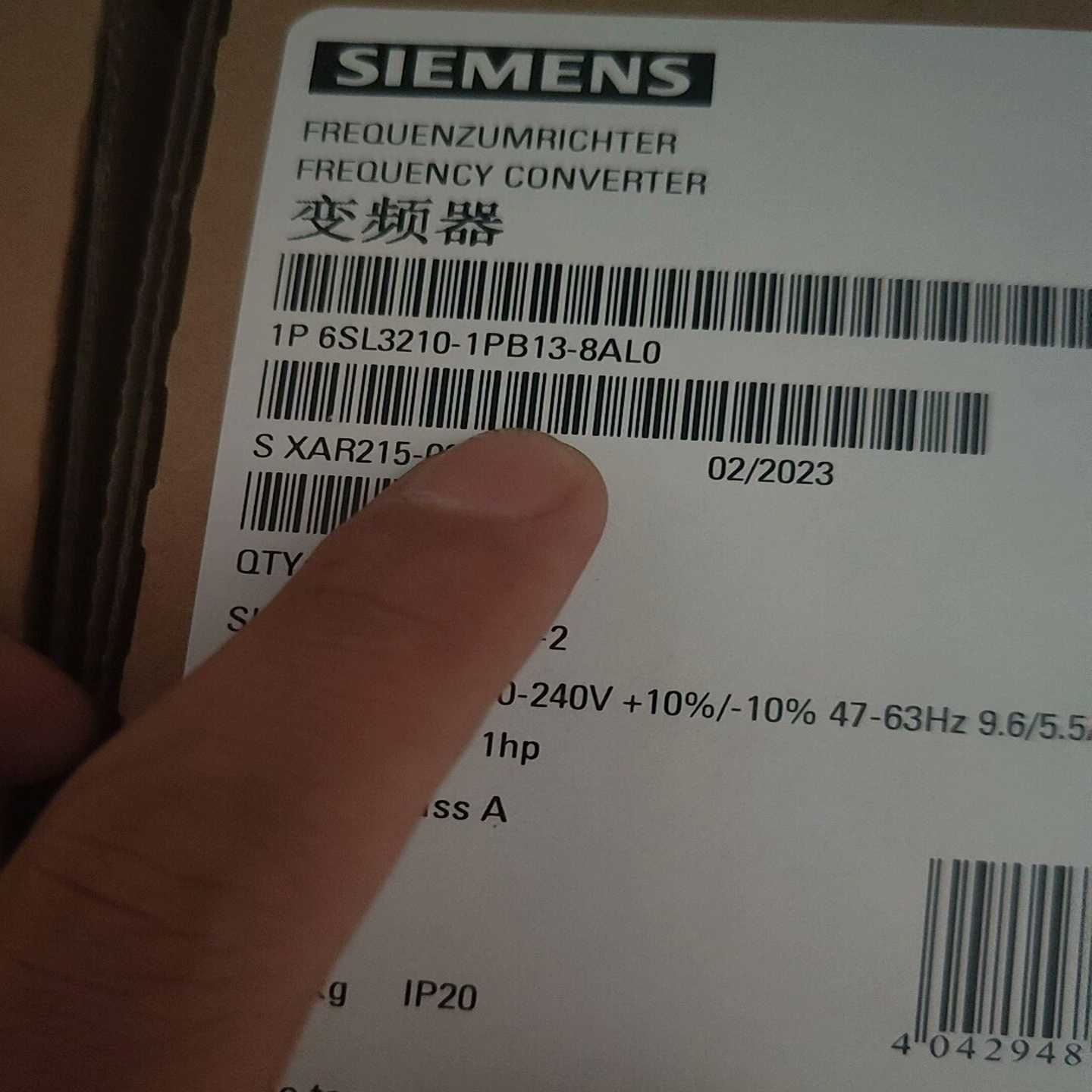 6SL3210-1PB13-8AL0变频器23年的货询价