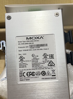 MOXA工业以太网交换机型号EDS208AMMSC-议价