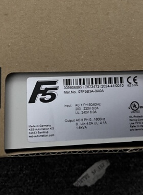 议价07F5B3A-0A0A变频器 KEB科比原装