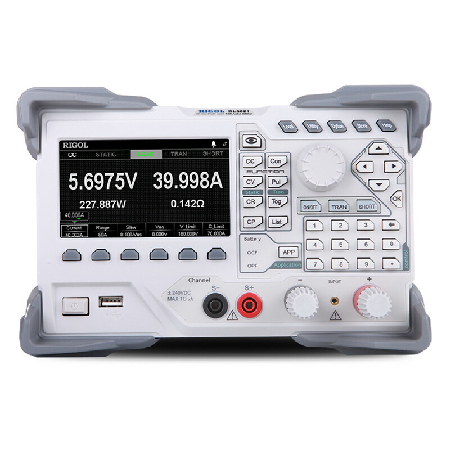 普源RIGOL可编程直流电子负载仪200W150V40A内阻仪DL3021