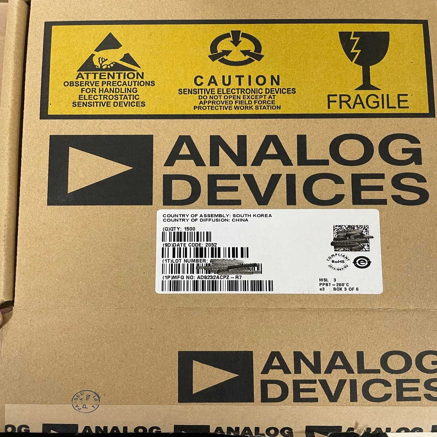 原装正品AD8232ACPZ-R7WFQFN-20单导