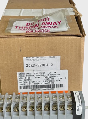 NEW ELECTROSWITCH 20KD920D42  20KD920D42 CAMACTUATED ROTARY