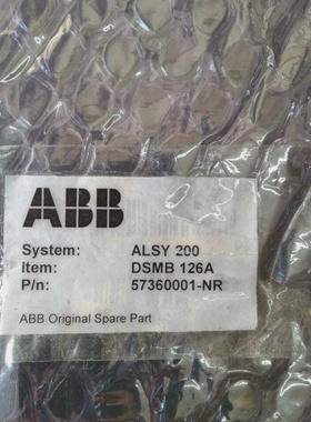 ABBDSMB126A内存板57360001NR1DSMB126全新无盒