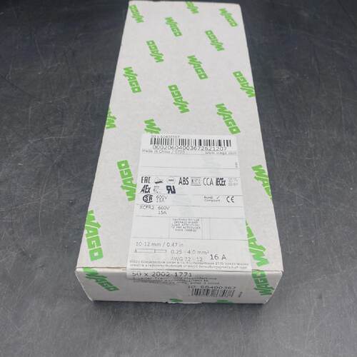 LOT OF 50 WAGO 20021771 SEPARABLE AND MEASURING TERMINAL