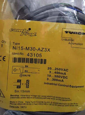 议价Ni15-M30-AZ3X全新原装图尔克感测器