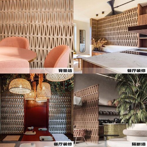 PU仿石水泥构建格栅M砖文化砖镂空隔断屏风客厅电视背景墙空心砖