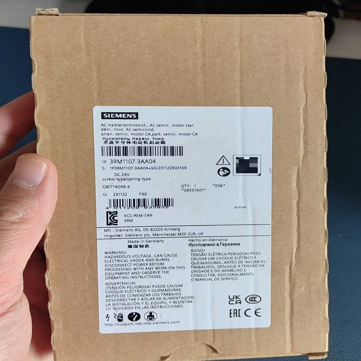 全新原装正品3RM1107-3AA04，实物拍摄放心购买