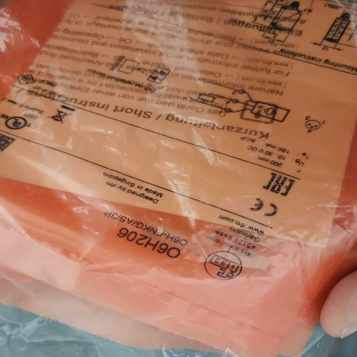 德国IFM易福门O6H206漫反射光电开关传感器06~询价