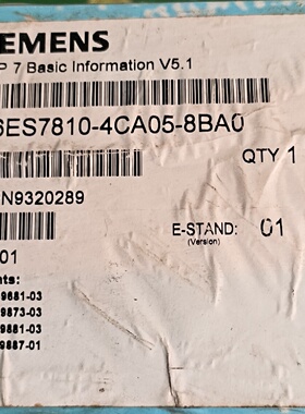【询价】6ES7810-4CA05-8BA0
