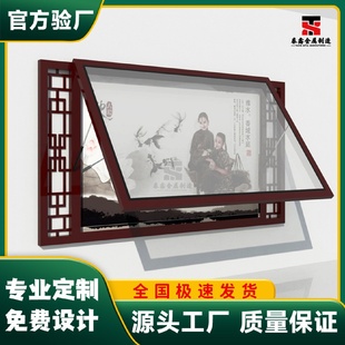 廊道壁挂挂墙换画led挂壁广告牌滚动灯箱 户外高铁车站开启镶嵌式