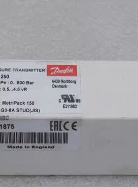 询价*Danfoss丹佛斯压力开关MBS1250063