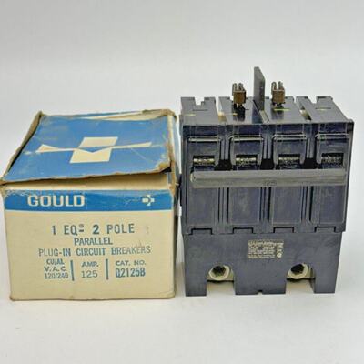 GOULD  Q2125B  PARALLEL PLUGIN CIRCUIT BREAKER  2 POLE 125A