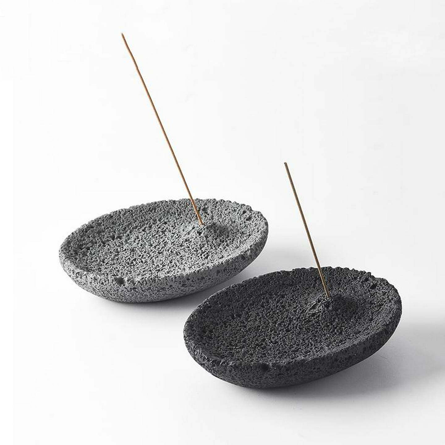 中古香炉线香底座侘寂风香盘水泥香插彷火山岩覆古高级感简约设计,家居饰品,香托/香盘/香座/香插,淘宝优惠券,粉丝福利购,淘宝优惠卷