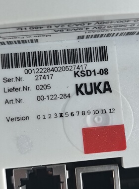 库卡KSD108驱动器全新原装正品货号001222-询