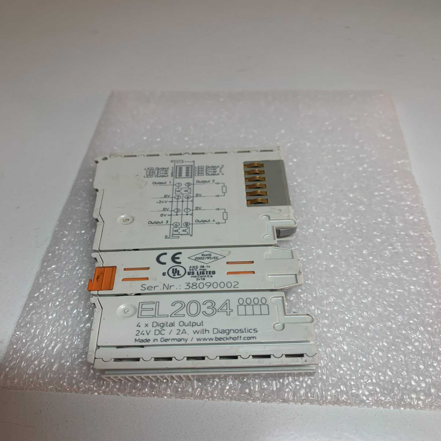 倍福EL2034一片，外观完好，功能正常询价