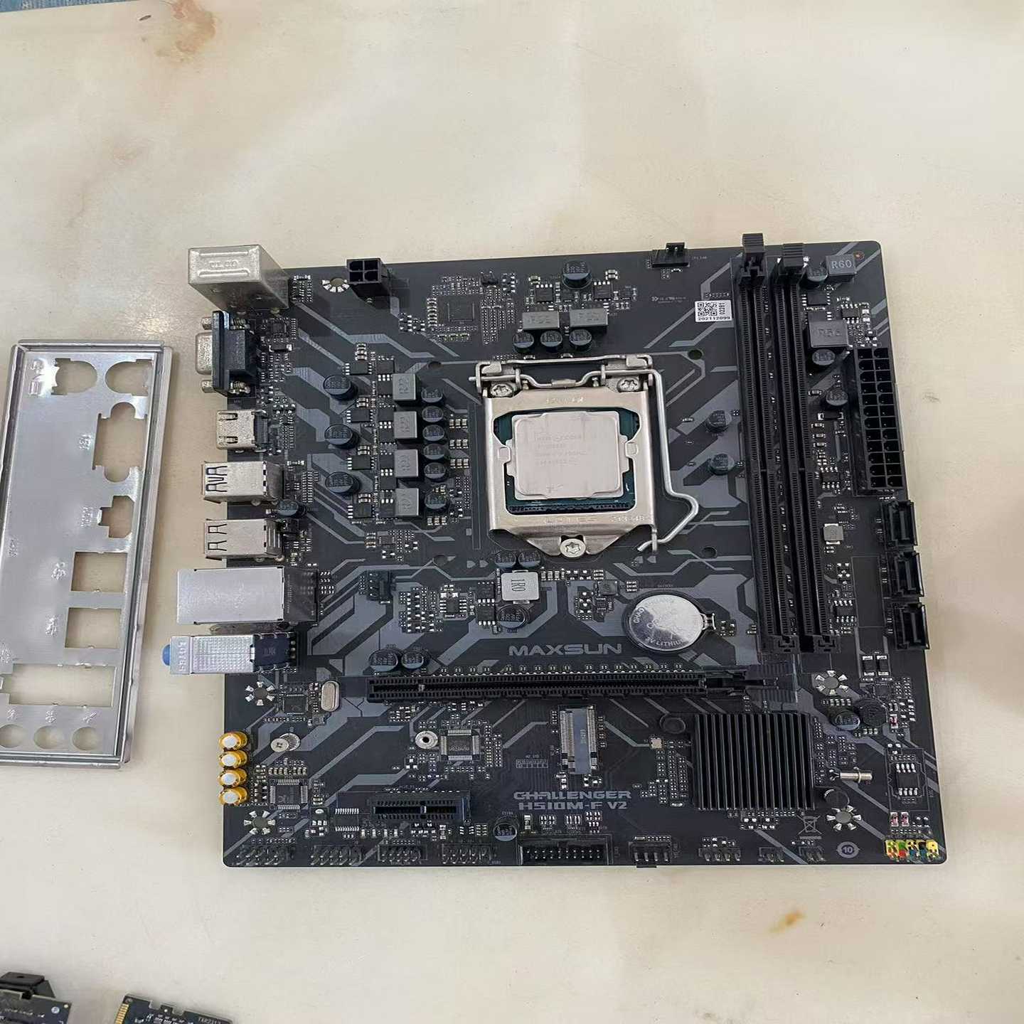 i3-10105Fcpu铭瑄H510M-F主板，板u两件--议价商品