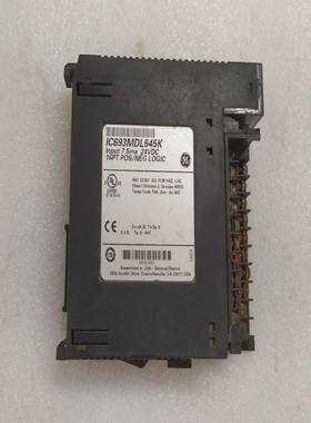 GEFanucIC693MDL645KInputModule7.5ma24VDC16PTPOS/NEG