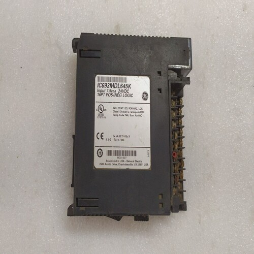 GEFanucIC693MDL645KInputModule7.5ma24VDC16PTPOS/NEG