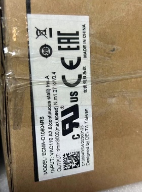 议价台达伺服ECMAC10604RS全新原包包邮顺丰议价