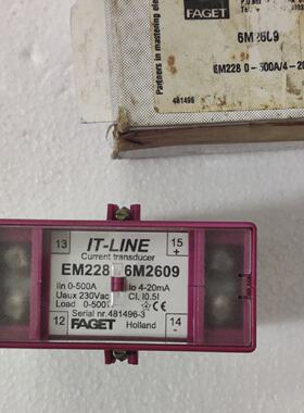 FAGET ITLINE Current Transducer EM228 6M2609