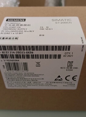 6ES72142BD230XB80XB0S720拍前询价