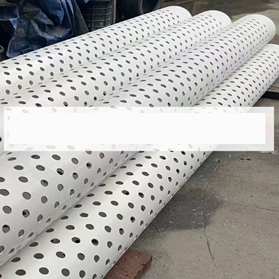 PVC打孔管75排水管110渗水管PVC透水管160盲管穿孔管花管疏水管PE