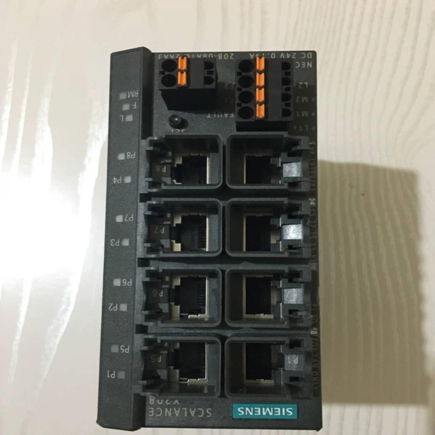 配件西门子交换器6GK5208-0BA10-2AA3二手拆机实物拍摄议价