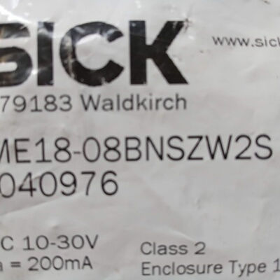 议价SICK接近开关IME18-08BNSZW2S 12NNSZW2S原装1040992/1040976