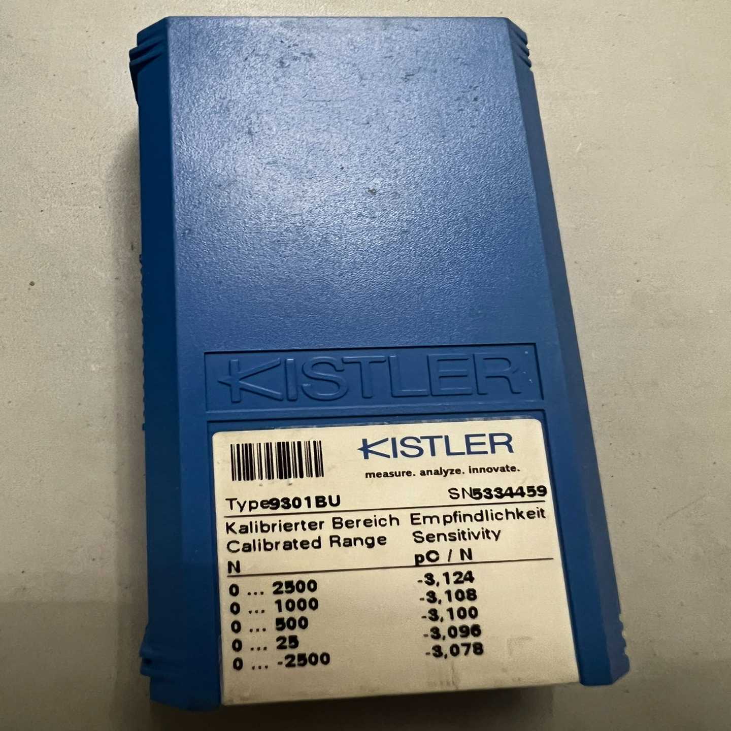 奇石乐KISTLER压拉力传感器9301BU……如询价