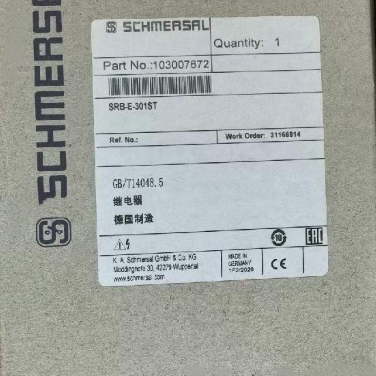 （议价)议价schmersal施迈赛SRB-E-301ST安全继电器SR