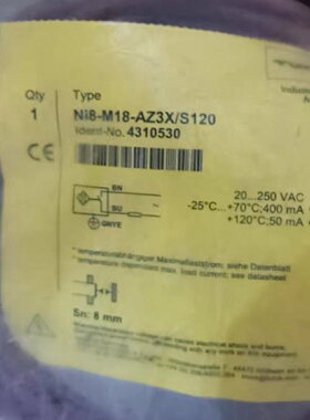 议价图尔克接近开关感测器NI8-M18-AZ3X/S120全新原装