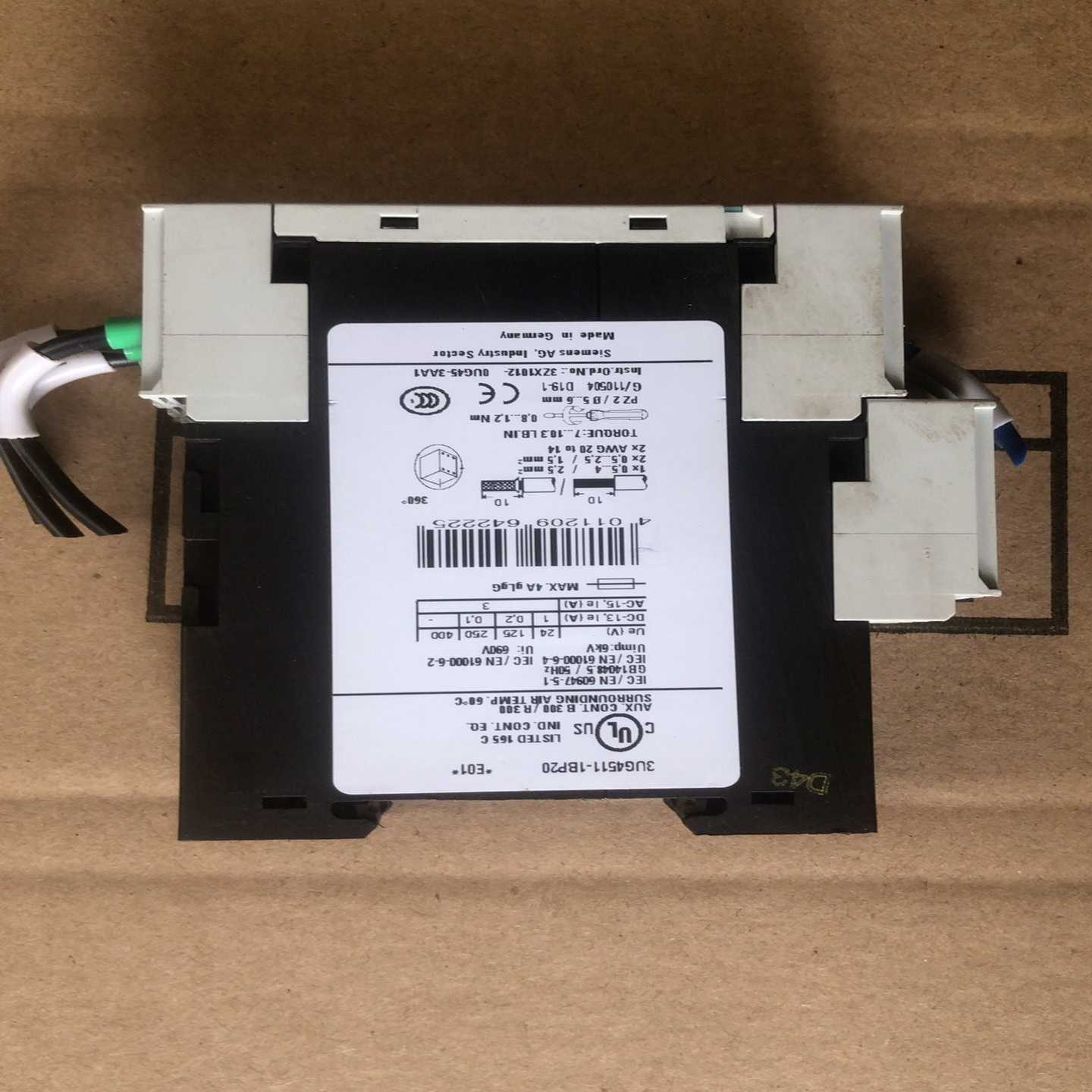 西门子相序继电器3UG4511-1BP20，备用设备拆机，基--议价商品