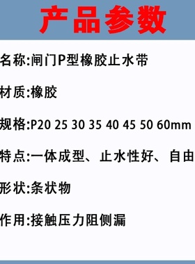 P型橡胶止水带水利钢铁闸门双P止水条V33540V4455060双圆头橡皮条