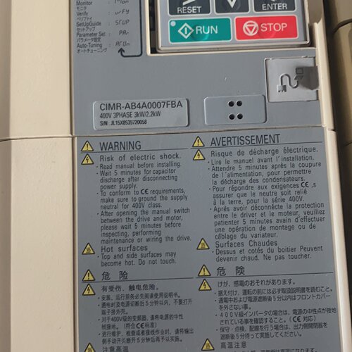 询-安川A1000系列2.2KW变频器CIMRAB4A0007