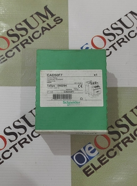 SCHNEIDERCAD50F7AUXILIRYCONATCTOR10AMPVOLTAGE110VAC免