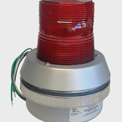 EDWARDS SIGNALING 51XBRFR120A XTRABRITE LED FLASHING RED W H