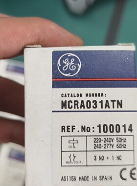 议价Uversal Contactor Mcra031atn Manufactured In Spain Model
