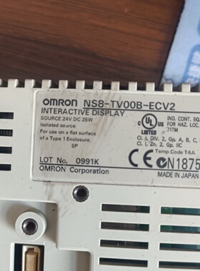 议价欧姆龙OMRONNS8TV00BECV2触摸屏原装拆