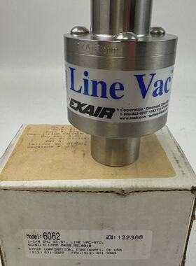 EXAIR 6062 114 IN ST ST LINE VACSTD 250PSIG 1.7MPa 17BAR AIR