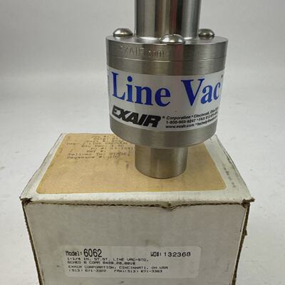 EXAIR 6062 114 IN ST ST LINE VACSTD 250PSIG 1.7MPa 17BAR AIR