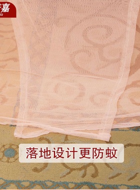 1单门蚊帐加密一开门家用卧室1.8m老式1.5m落地支架公主风1.0米1.