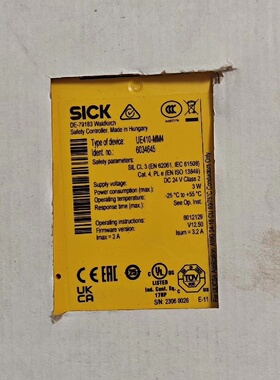 西克安全继电器UE410MM4订货号6034645已拆-议价