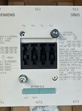 全新正品西门子交流接触器3RT50646AP36线圈电压-议价
