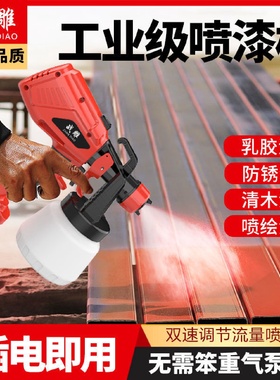 电动喷漆枪油漆喷枪乳胶漆喷涂工具家用喷涂机锂电高雾化喷壶
