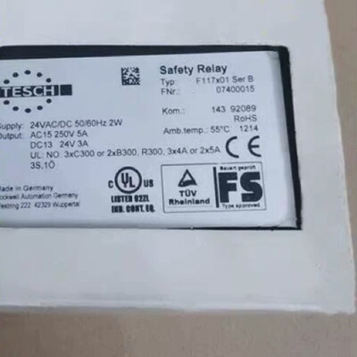 询价-德国TESCH安全继电器F117X01