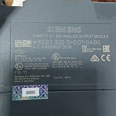 议价S7300 Module 18 Years Model 6Es7 3325Hd0适用