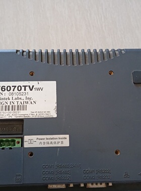 威纶通触摸屏MT6070TV1WV已测试正常成色如